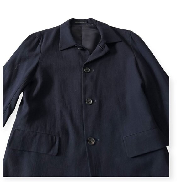 Vintage 1996 A/W Collection Y's Yohji Yamamoto Navy Wool Jacket, Women's, Size M - Picture 6 of 14